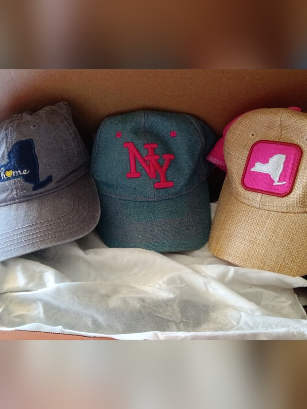 NY Logo Baseball Caps